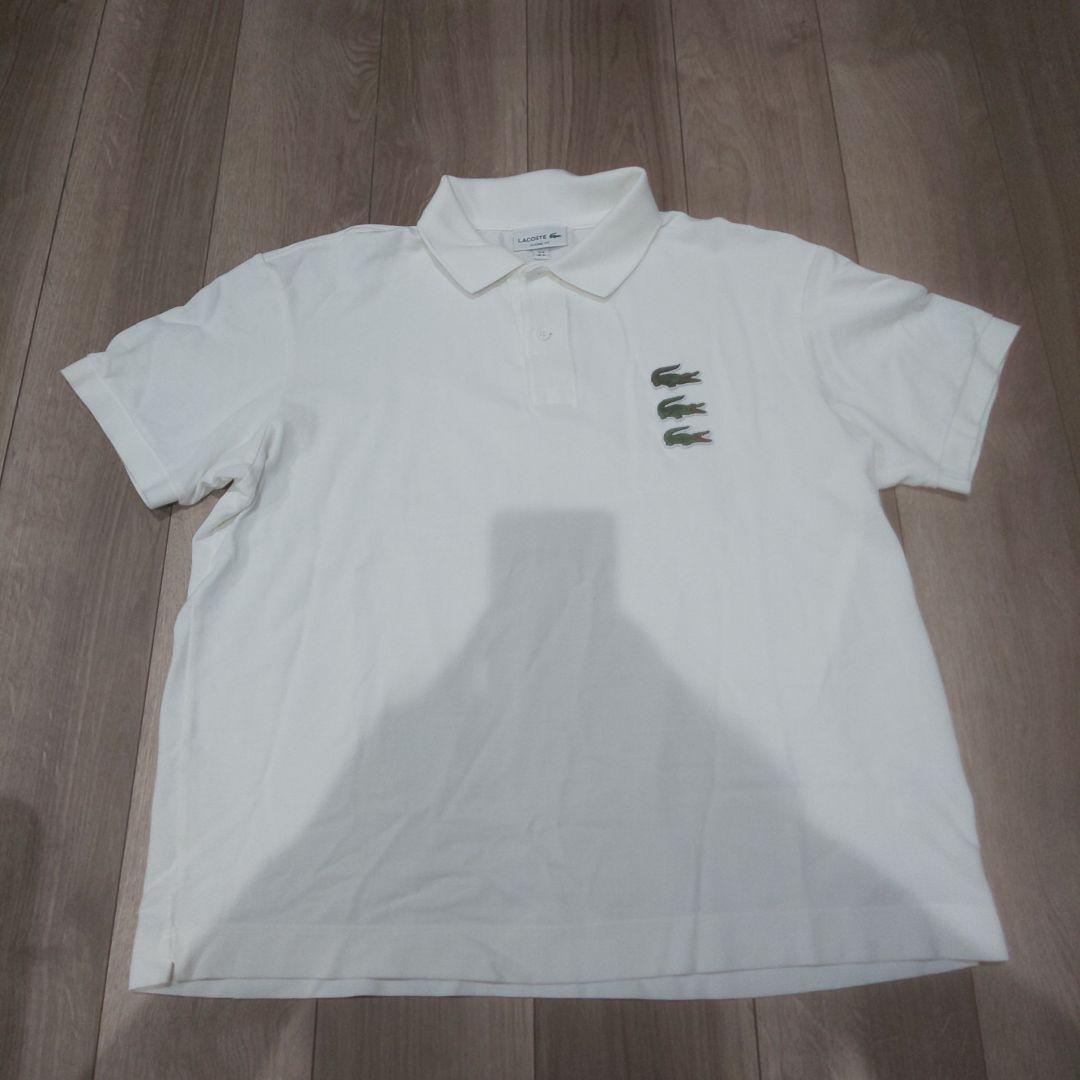 ラコステ タイムライン ポロシャツ ホワイト 貴重サイズ
