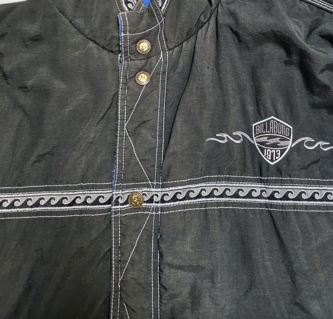 90s ビラボン インディゴダック × ナイロン リバーシブルジャケット