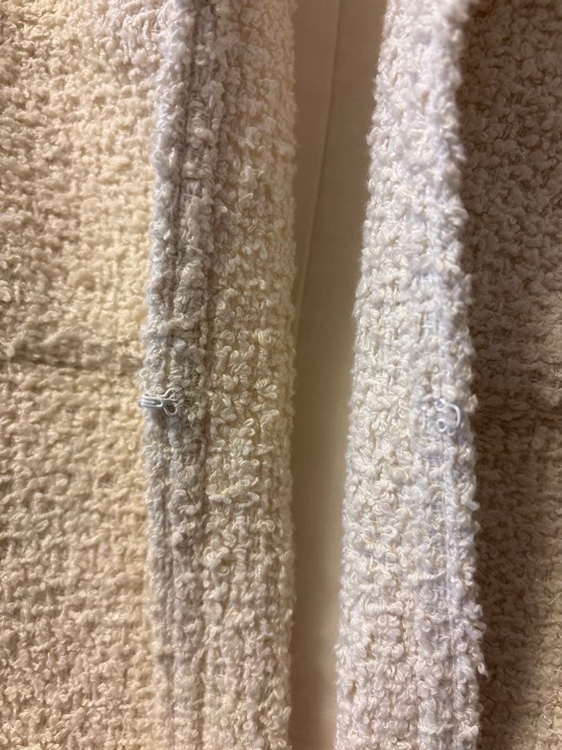 Ballsey ツイストループツイード ノーカラージャケット 36