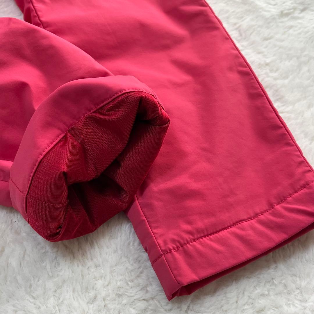 美品 パーリーゲイツ ゴルフ 中綿パンツ 蓄熱 暖パン ロゴ刺繍 ピンク 1