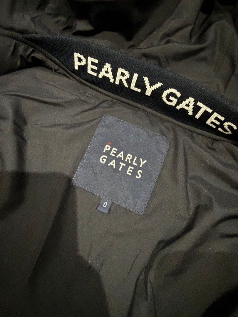 【試着のみ】PEARLY GATES フード付きダウンベスト サイズ0