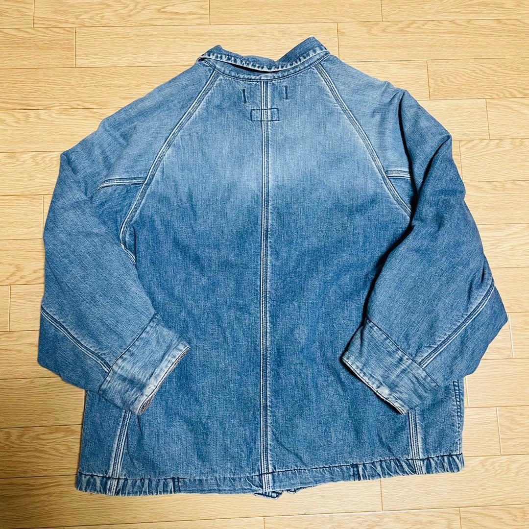 90s 00s ブルーブルー　デニムカバーオール　ブランケット　ハリラン　L
