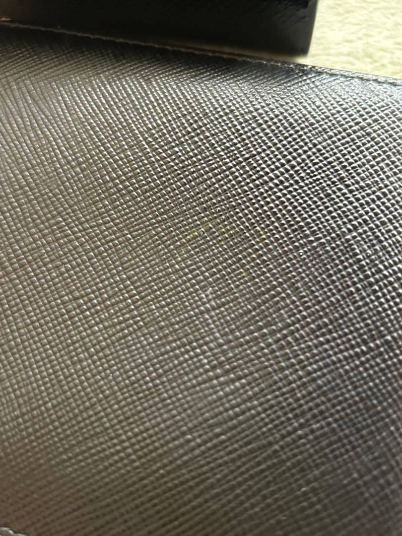 PRADA ネイビー ストライプ 二つ折り財布