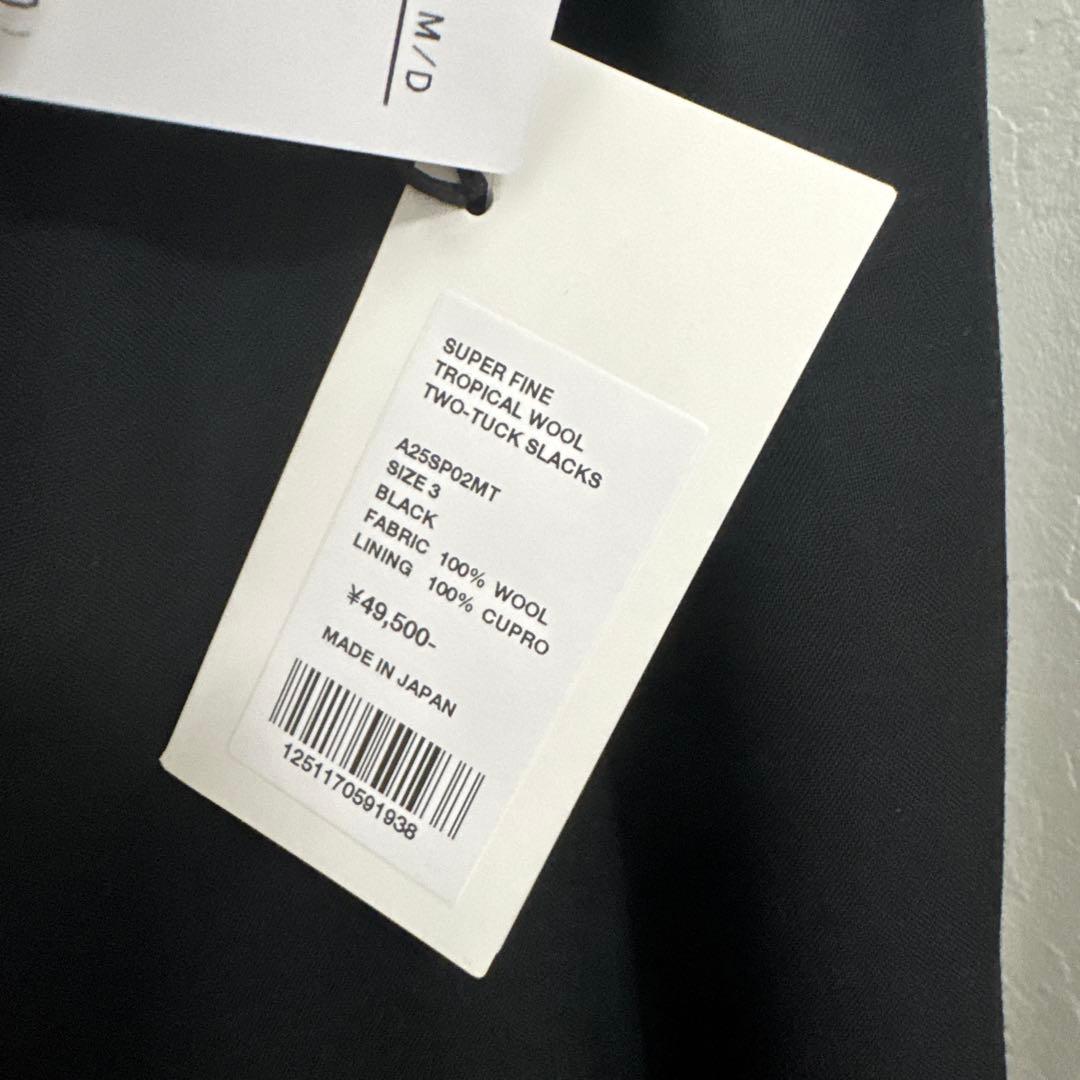 スーツ SUPER FINE TROPICAL WOOLTWO-TUCK SLACKS3