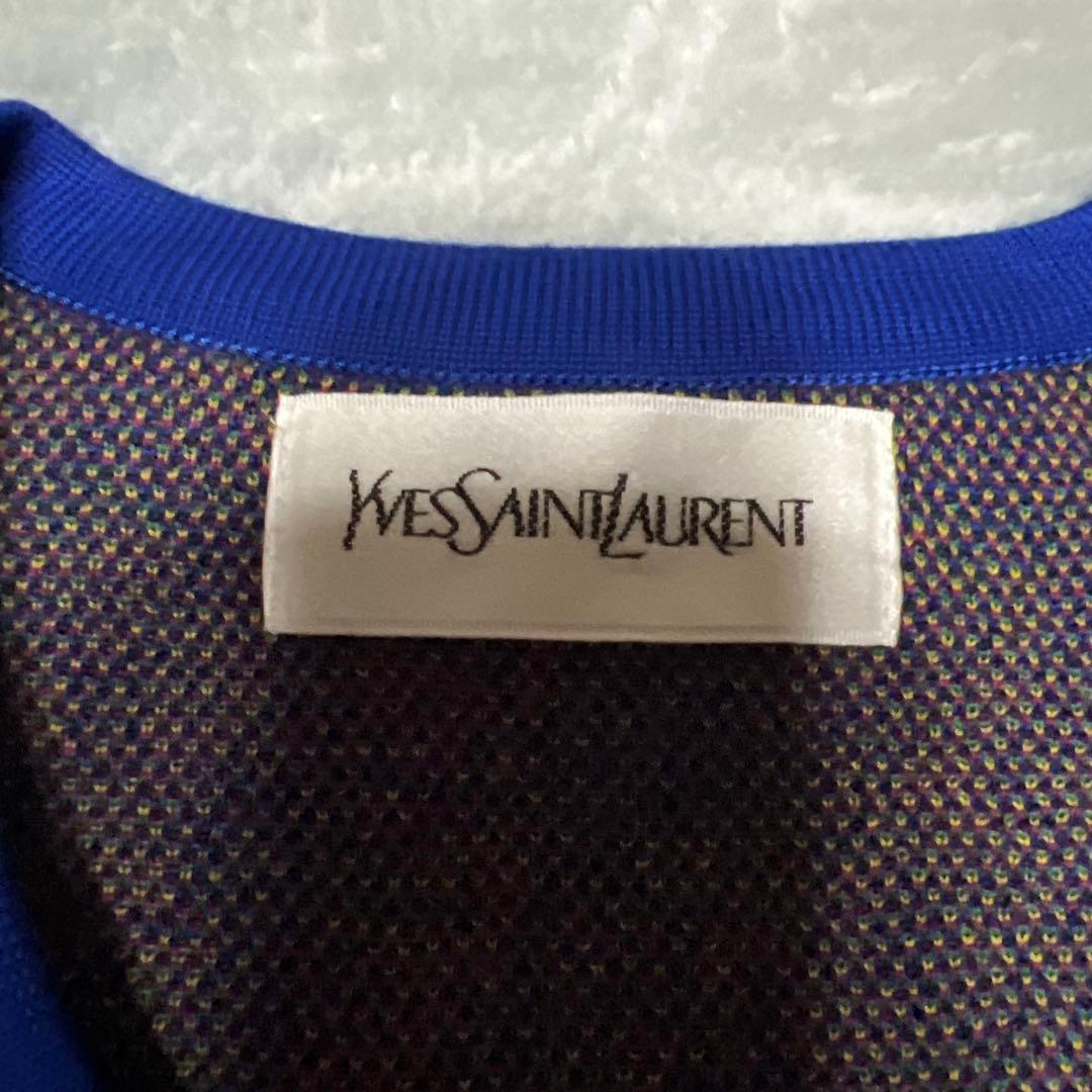 美品！ Yves Saint Laurent アーガイルパターンジャケット