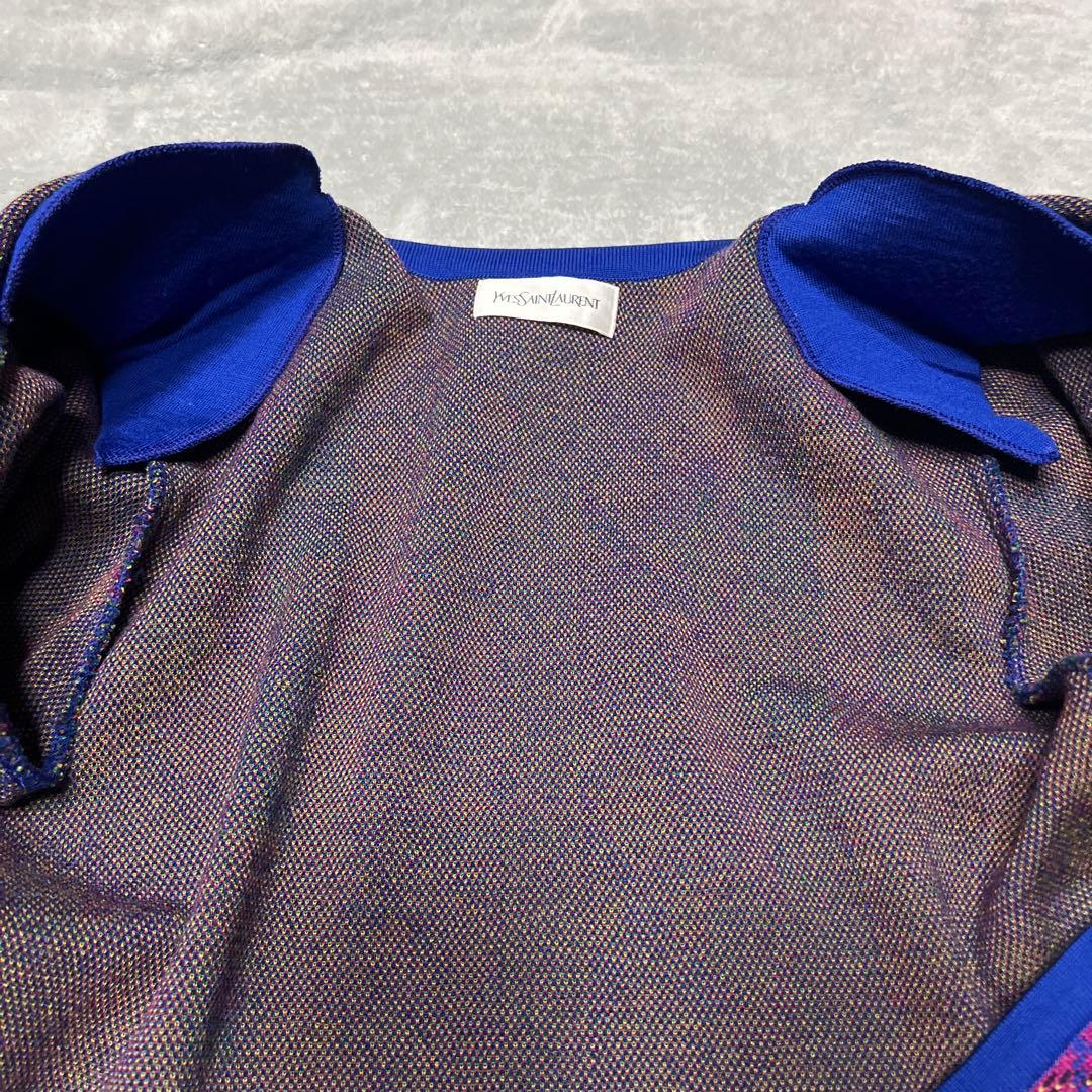 美品！ Yves Saint Laurent アーガイルパターンジャケット