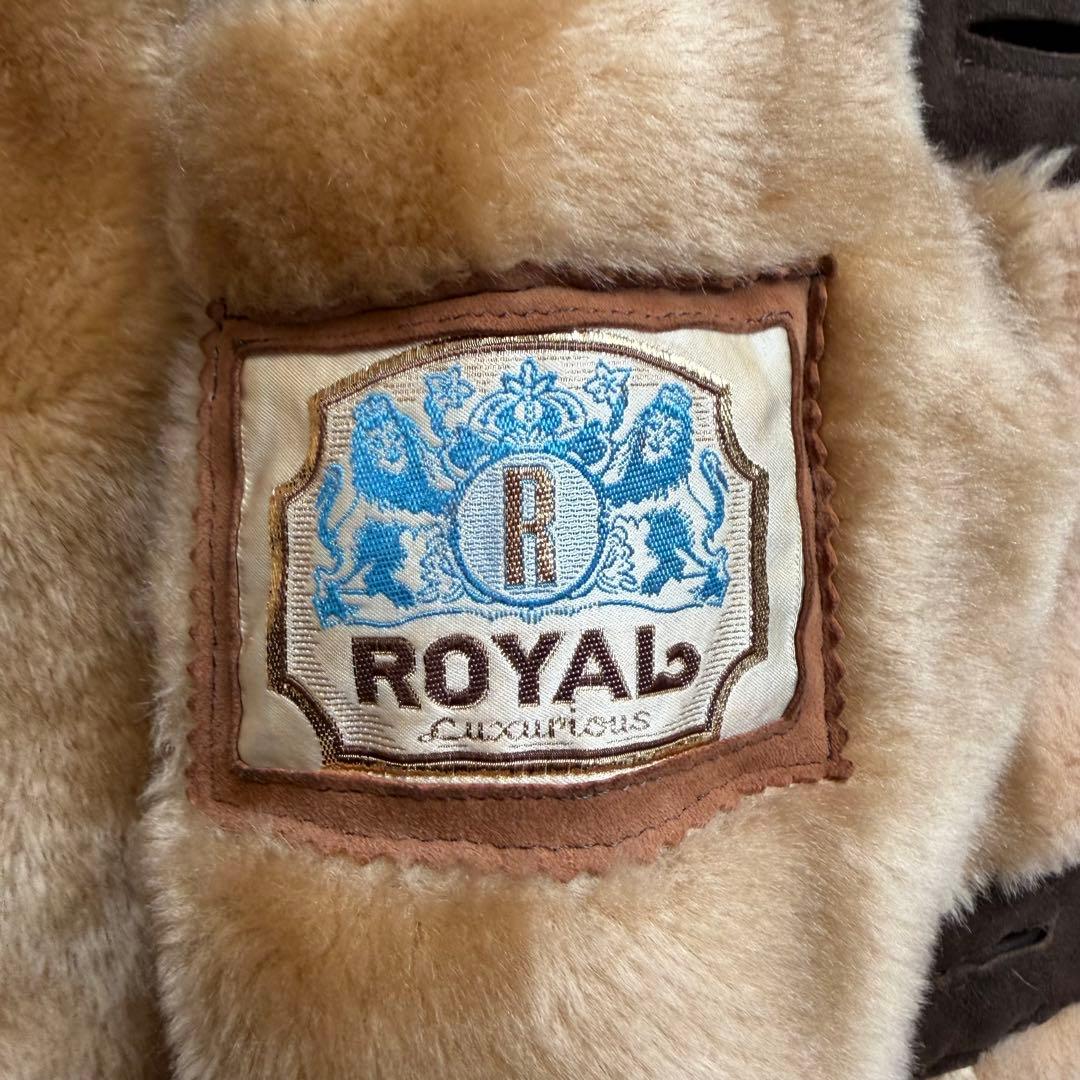 希少XLサイズ相当　レザーコート　チェスターコート　ボア裏地　スエード