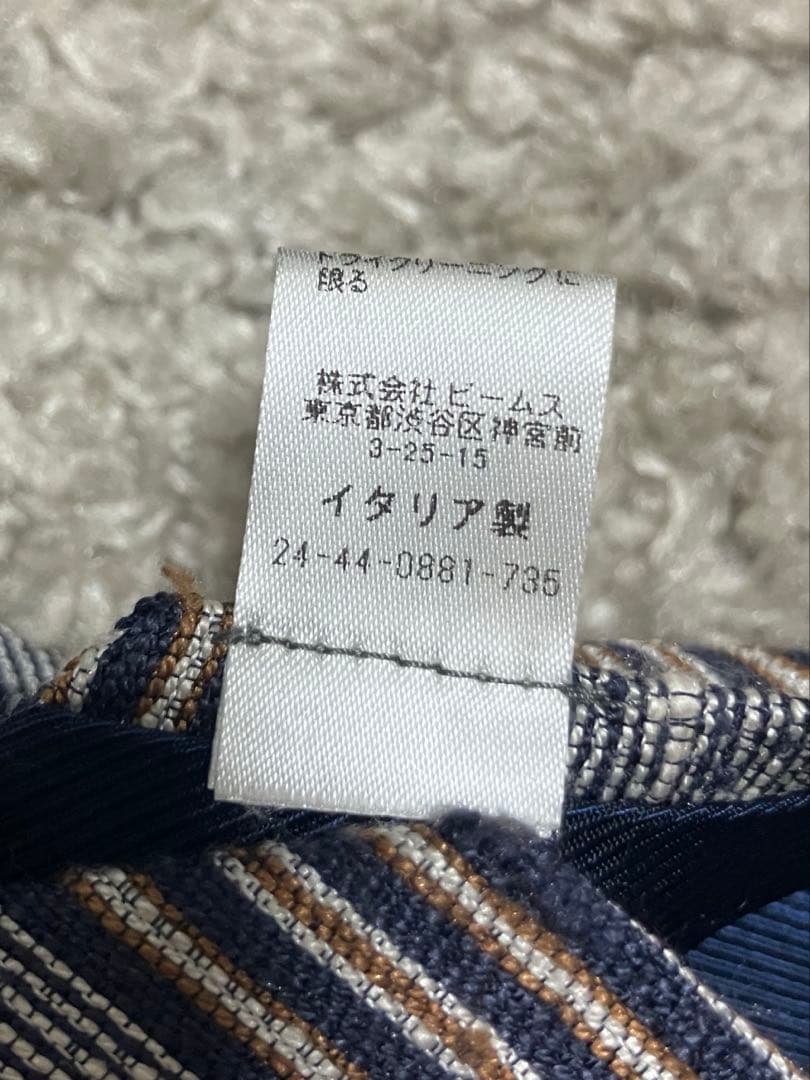 LUIGI BORRELLI ルイジ ボレッリのネップ生地ネクタイ/イタリア製