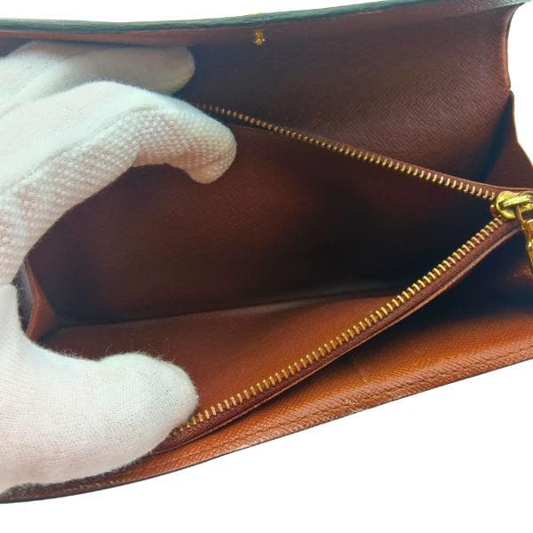 ルイヴィトン 長財布 モノグラム ポシェットポルトモネクレディ 旧型 0050