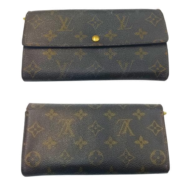 ルイヴィトン 長財布 モノグラム ポシェットポルトモネクレディ 旧型 0050