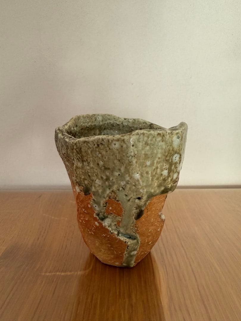 藤岡周平　伊賀焼　湯呑み　共箱付き