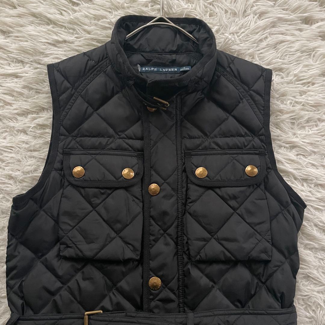 RALPH LAUREN キルティング　金ボタン　　ダウン　ベスト