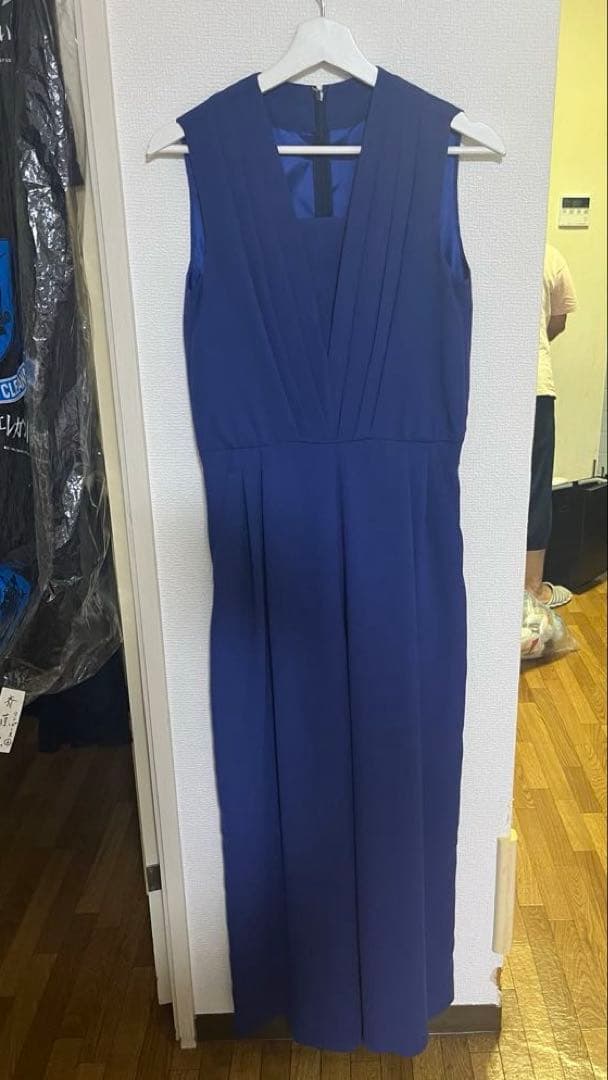 パンツドレス ブルー