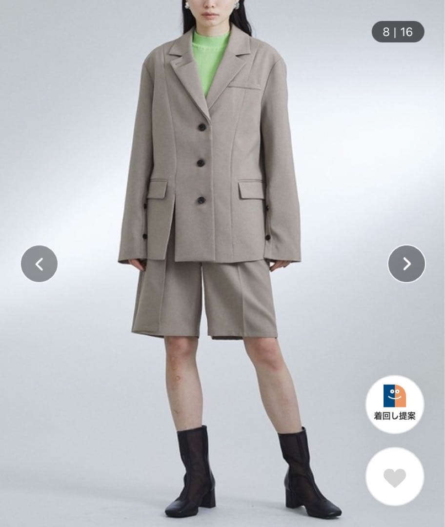 【UNITED TOKYO】オーバーレイヤースリットジャケット【美品・特価⭐️】