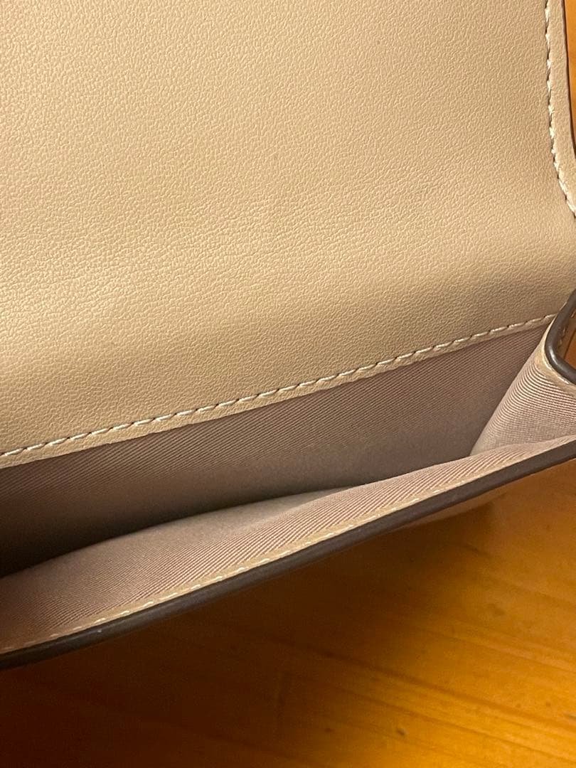 COACH ELIZA SMALL WALLET 二つ折り財布　ベージュ