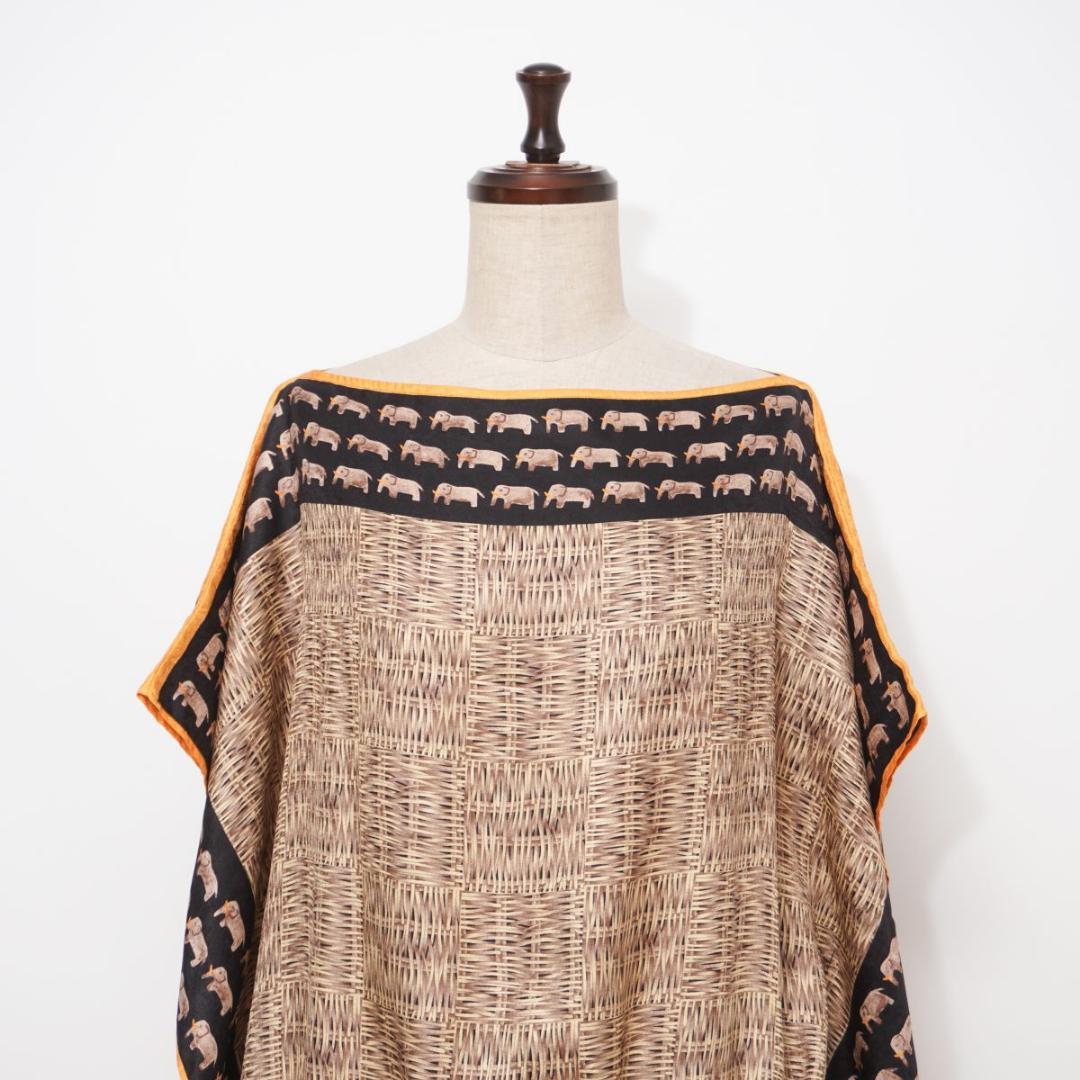 美品 ジムトンプソン エレファントバンダナチュニック サイズF*ED1148