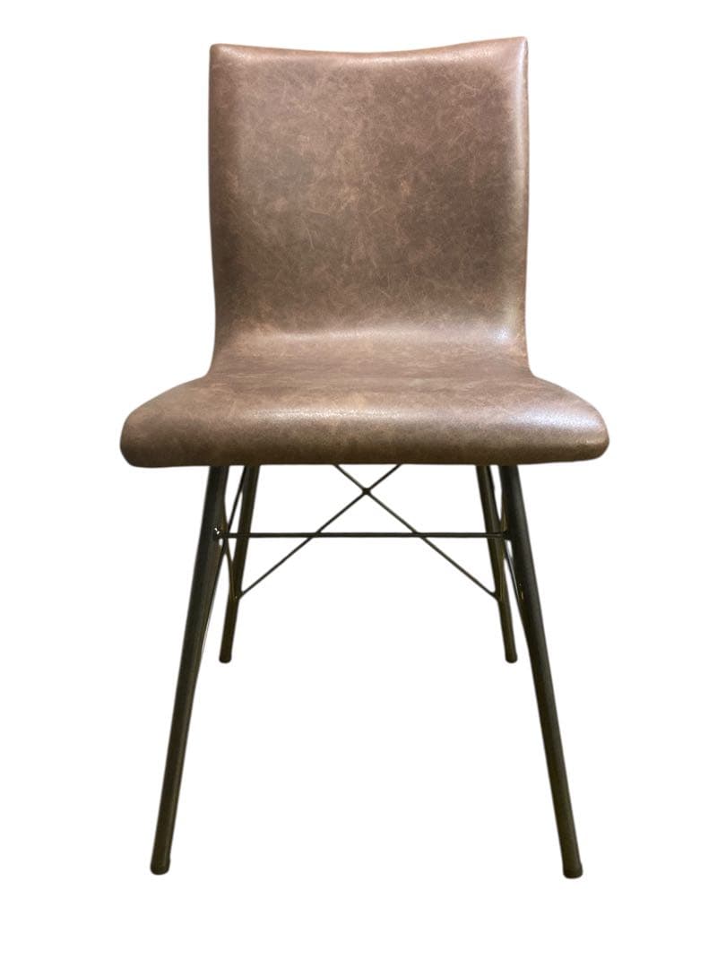 美品　ダイニングチェア　クラッシュゲートCrash Gate　ブラウン&キャメル