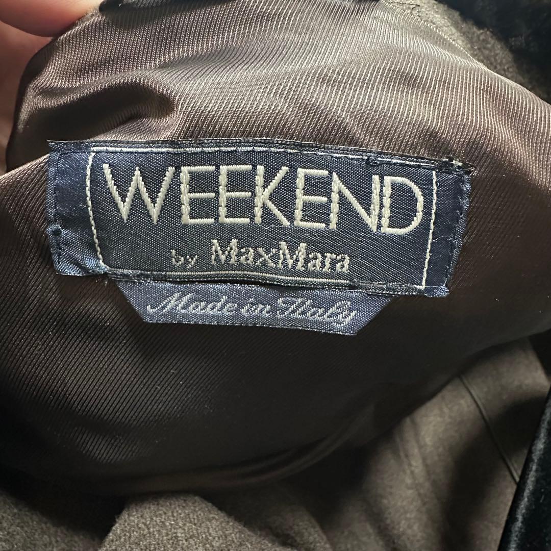 2L♡マックスマーラ　ベルテッドコート　ファー襟　ブラウン