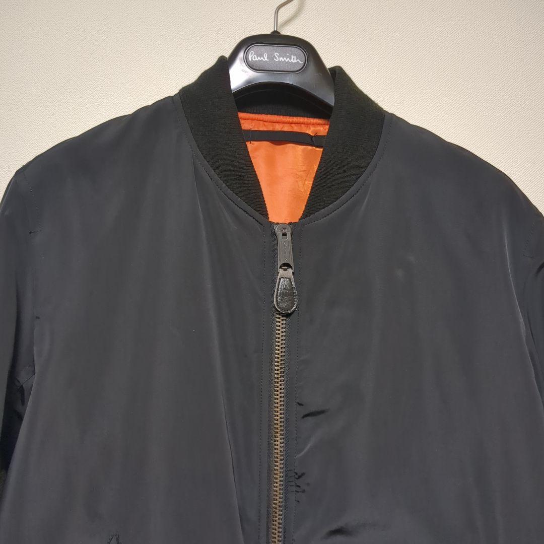 AVIREX MA-1 フライトジャケット ブラック 中オレンジ