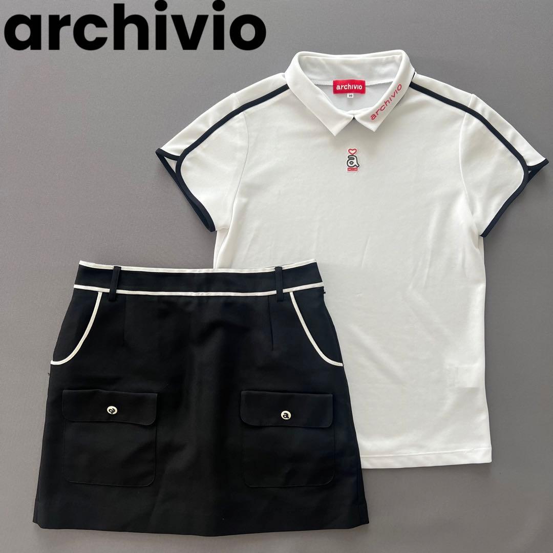 archivio アルチビオ セットアップ　シャツ　スカート ゴルフ　レディース