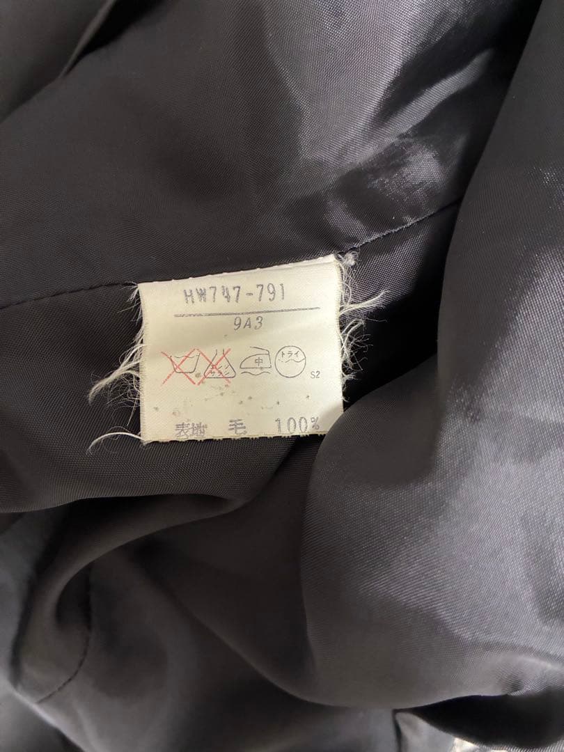 イヴサンローラン ヘリンボーン ダブルブレスト ロングコート