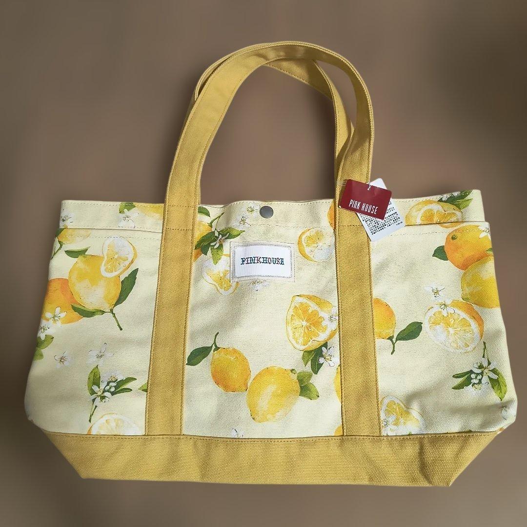 PINKHOUSE レモン柄 トートバッグ（新品、未使用、保管品）