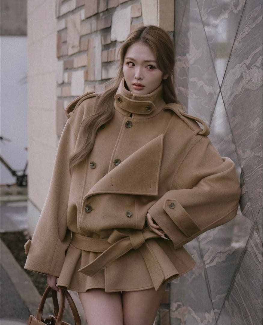 darich ダーリッチ　ドロップショルダージャケットコート　CAM