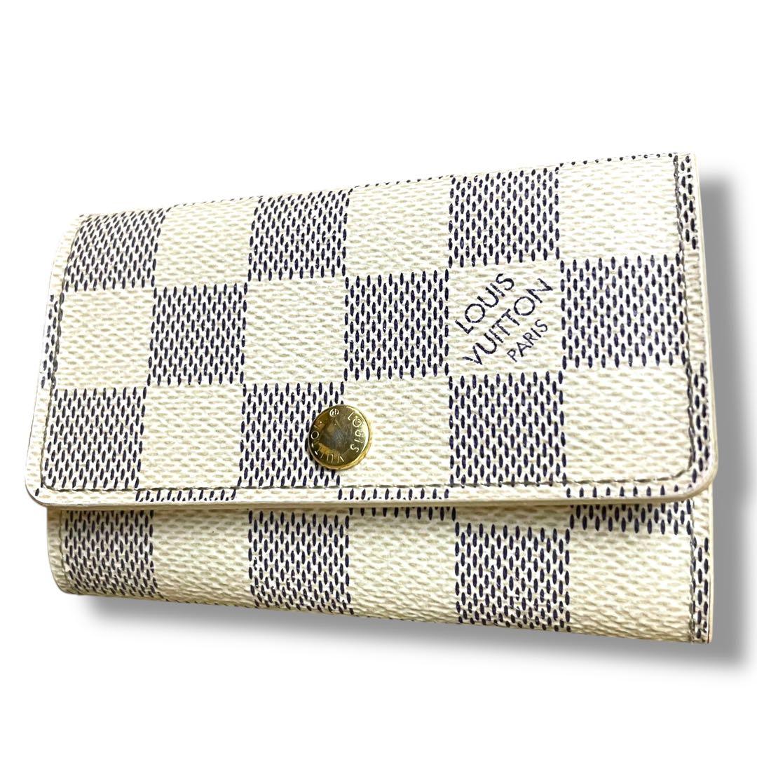 【美品】ルイヴィトン　ミュルティクレ6　ダミエアズール　6連キーケース