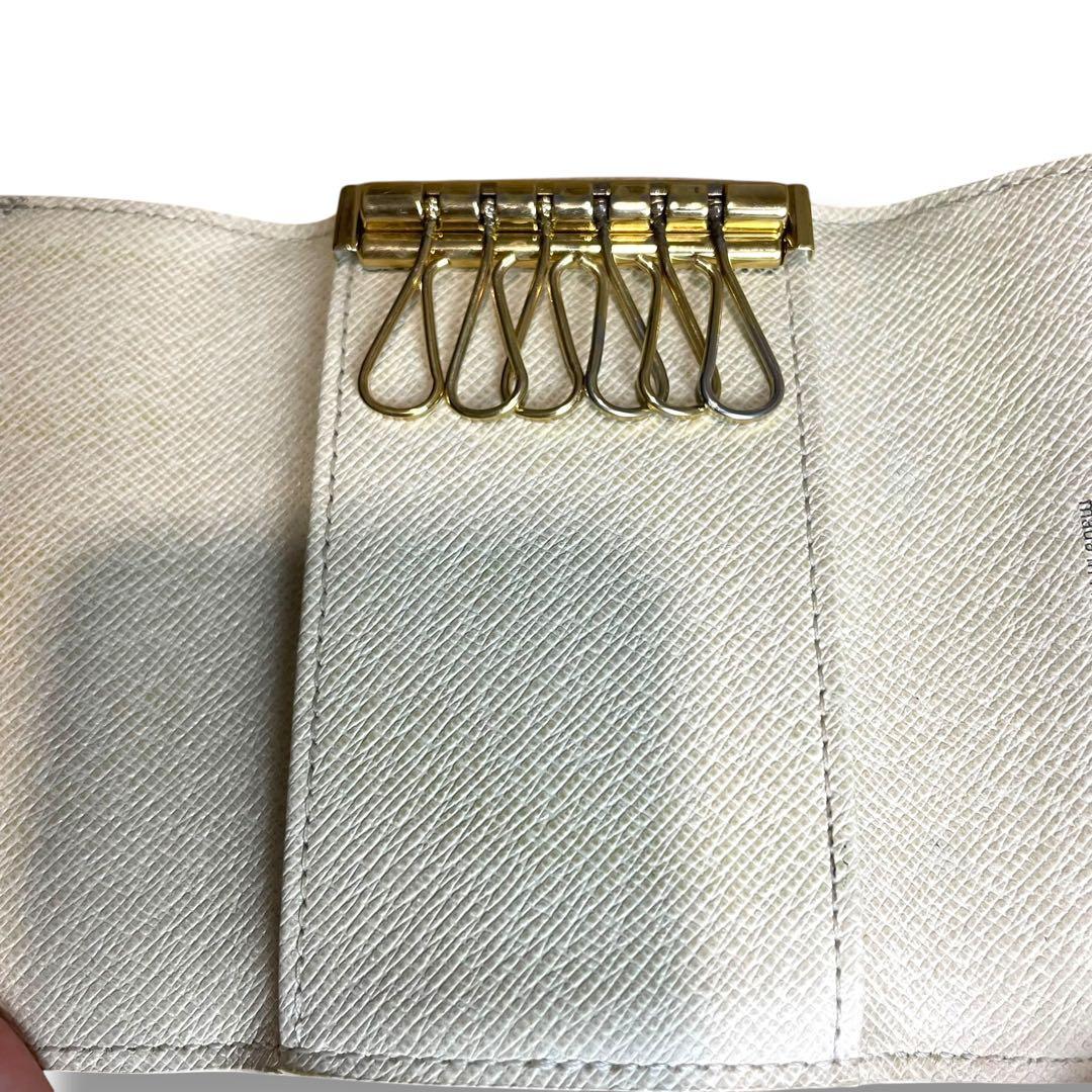 【美品】ルイヴィトン　ミュルティクレ6　ダミエアズール　6連キーケース