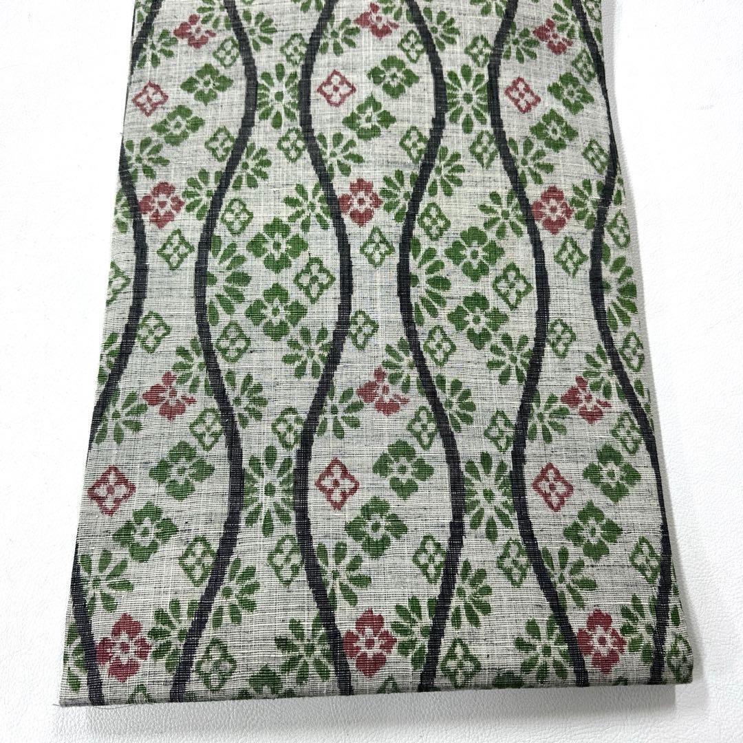 専用帯5085 ●奥順 はたおり娘 結城紬 高級 正絹 全通名古屋仕立て名古屋帯