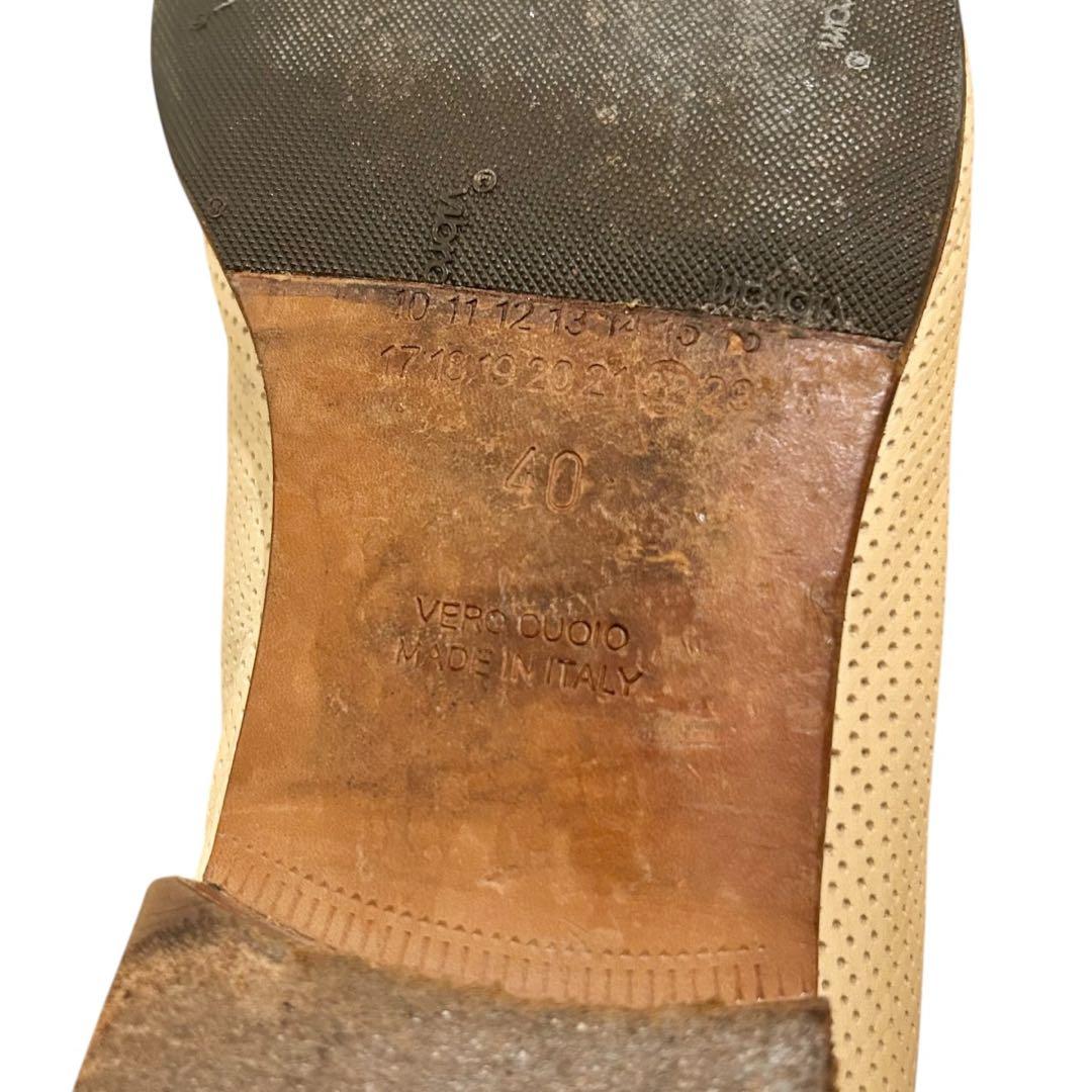 激レア 本人期 Martin Margiela パンチングレザー ドレスシューズ