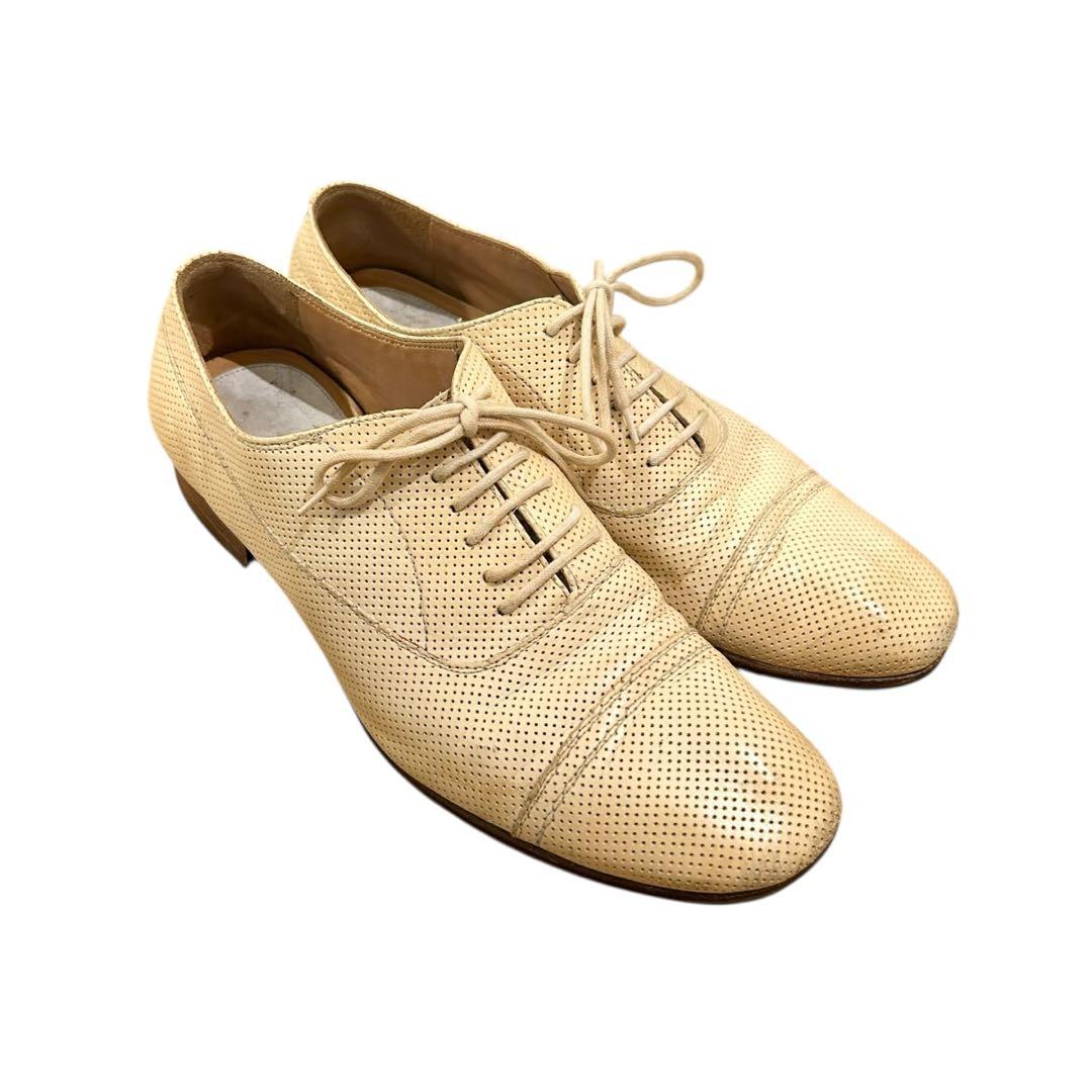 激レア 本人期 Martin Margiela パンチングレザー ドレスシューズ