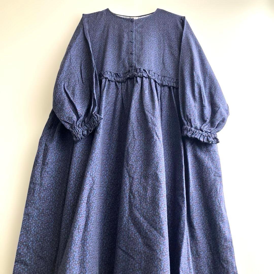 ツハル 【LIBERTY】PENNY柄ウエストフリルワンピース 新品未使用