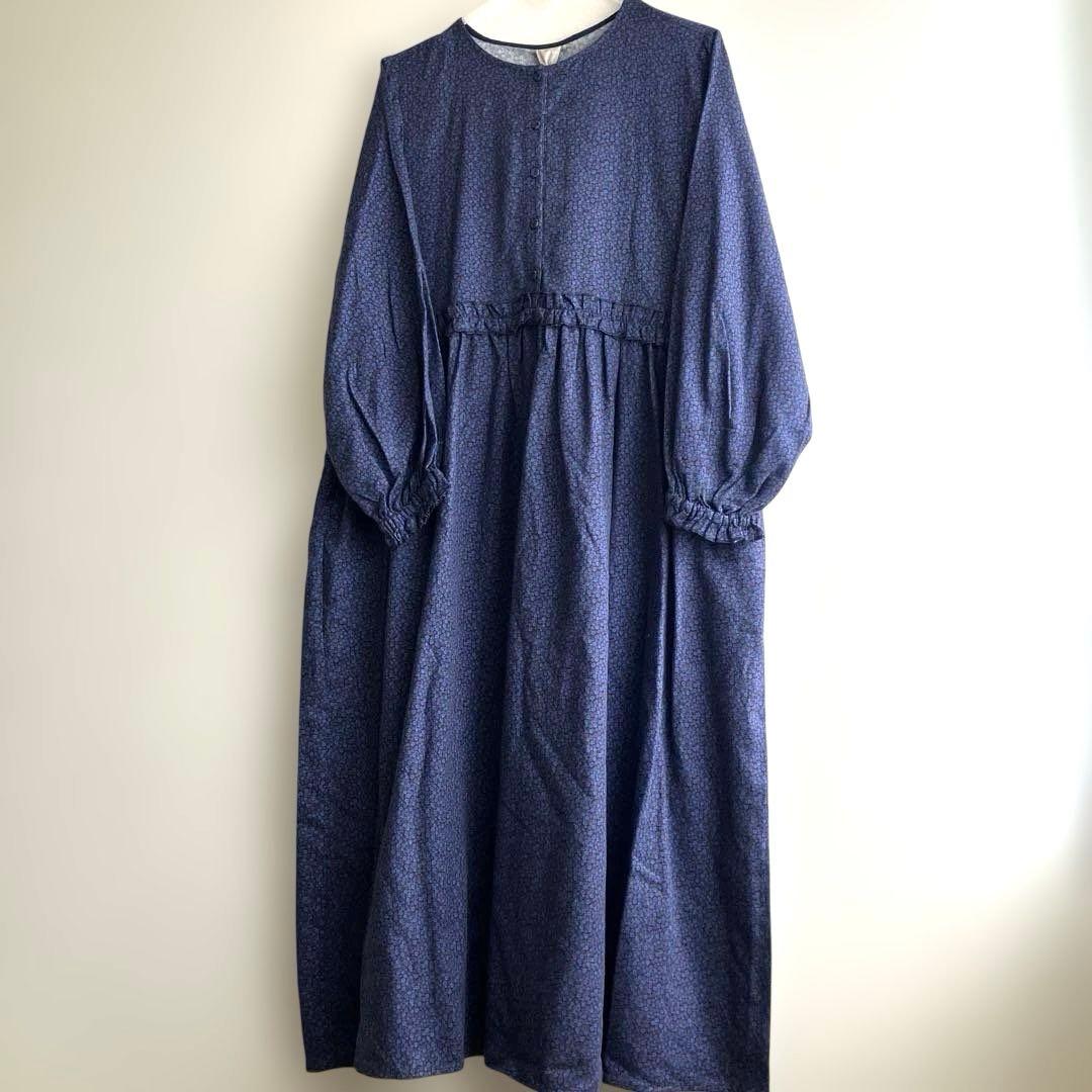 ツハル 【LIBERTY】PENNY柄ウエストフリルワンピース 新品未使用