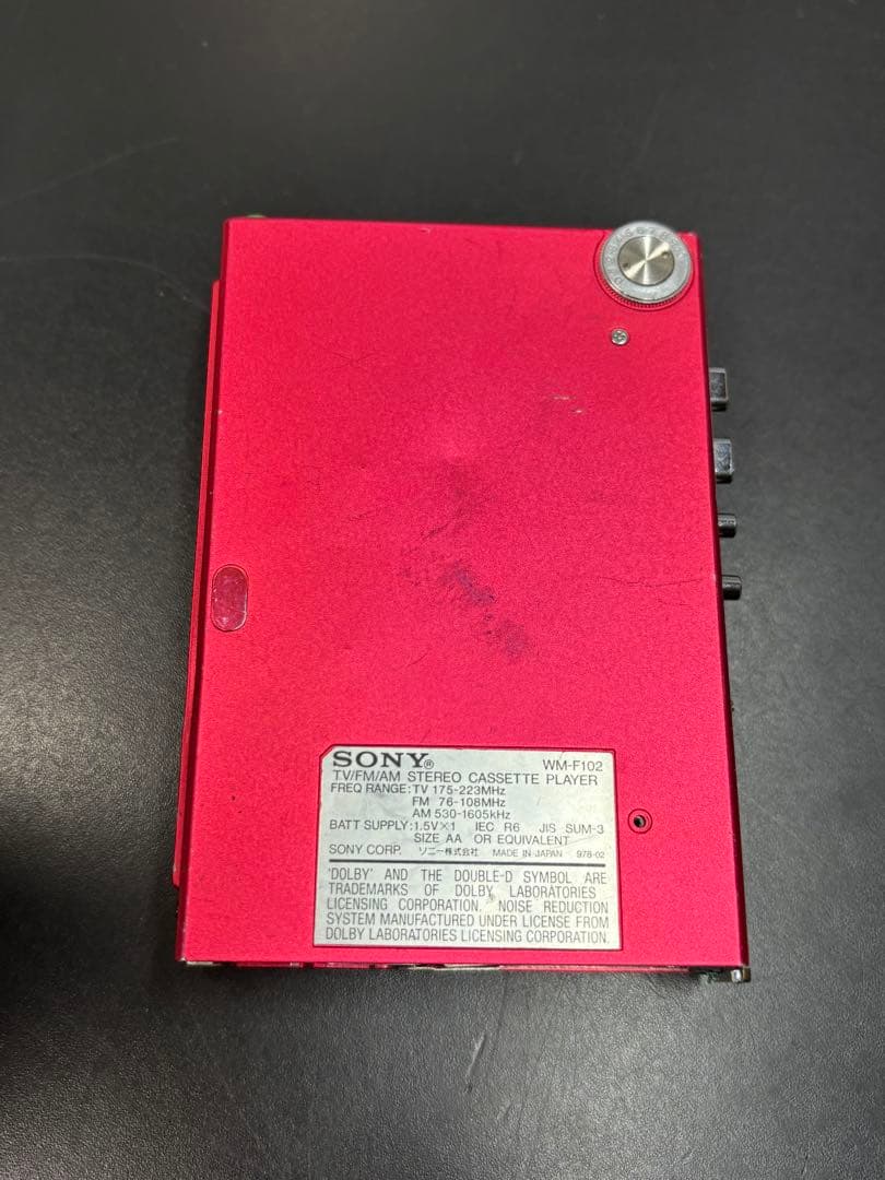 SONY カセットウォークマン WM-F102 ソニー 動作未確認 希少品