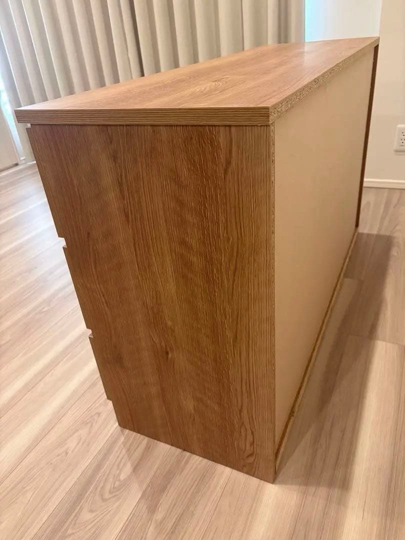 [幅120] LOWYA ローチェスト シャビーナチュラル 2024年製 完成品