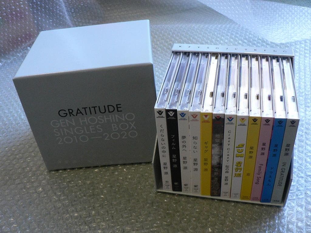 特典付★星野源『GRATITUDE～SINGLES BOX 2010…』12枚組
