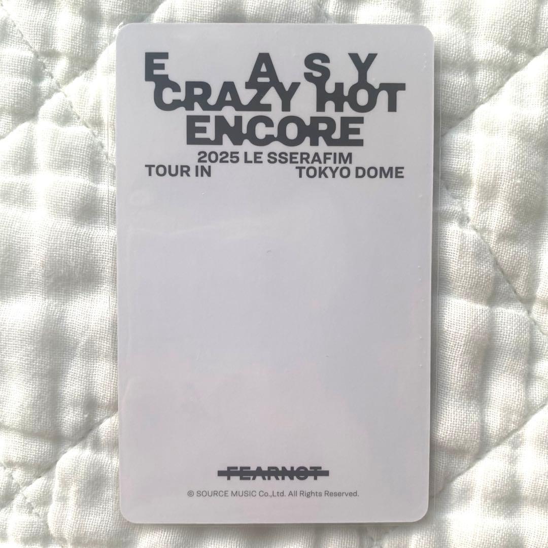 LE SSERAFIM チェウォン fc 東京ドーム 新規入会 トレカ