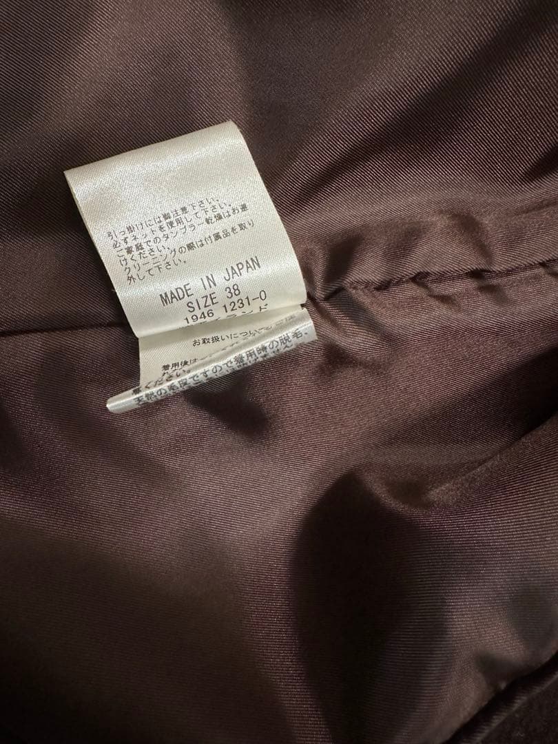 グレースコンチネンタル　ファー付きウールガウンコート　ロングコート