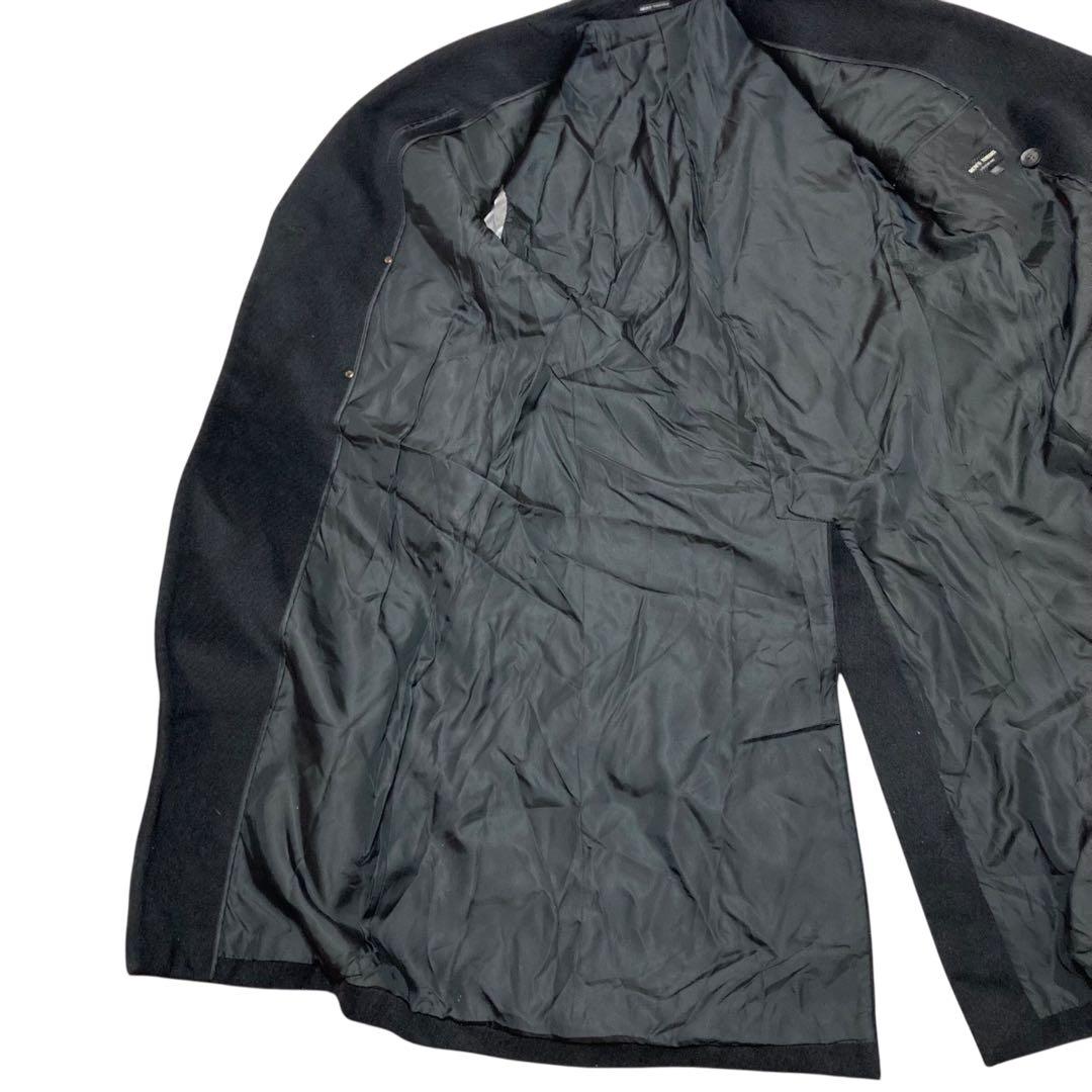 美品★メンズティノラス アンゴラ65％ ダブル ロングコート マキシ 日本製 黒