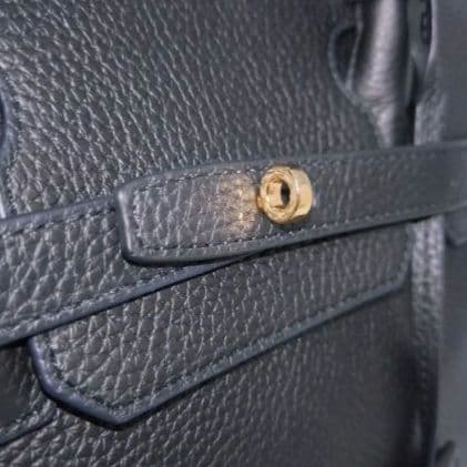 ✨新品未使用✨ココセリュックスゴールド　本革　トートバッグ　A4　ブラック