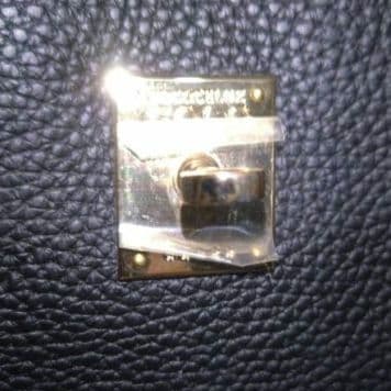 ✨新品未使用✨ココセリュックスゴールド　本革　トートバッグ　A4　ブラック