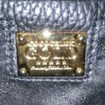 ✨新品未使用✨ココセリュックスゴールド　本革　トートバッグ　A4　ブラック