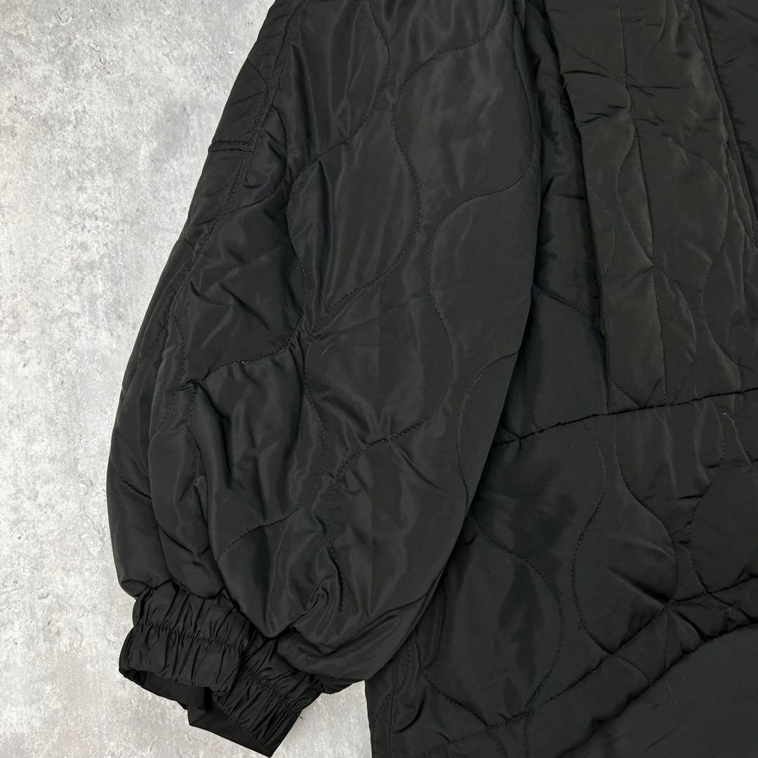凵　CPCM　2way　キルティングモンスタージャケット　ベスト　 黒　長袖　冬