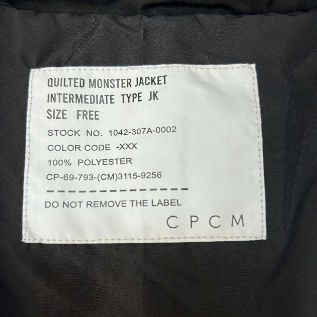 凵　CPCM　2way　キルティングモンスタージャケット　ベスト　 黒　長袖　冬
