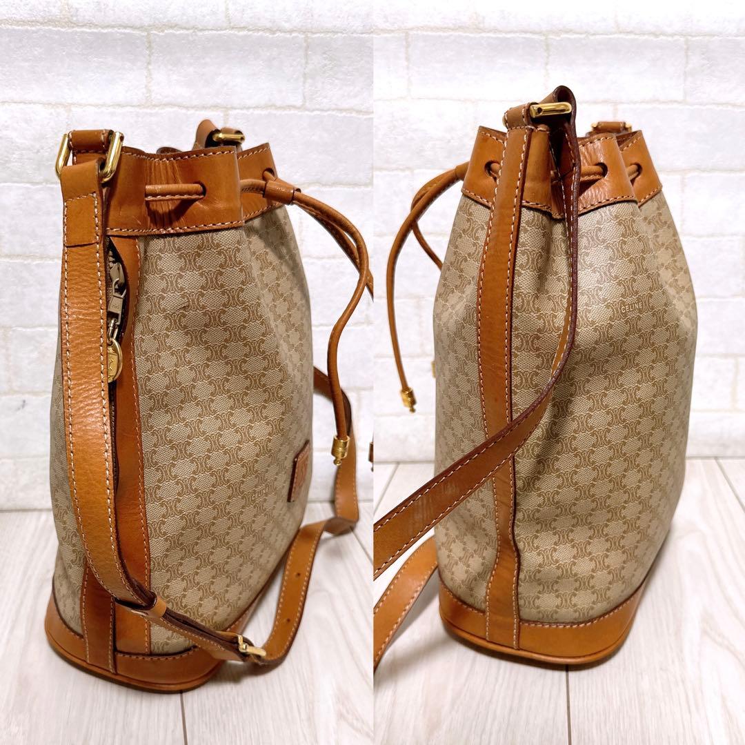 『美品』CELINE(セリーヌ)ショルダーバッグ PVC マカダム柄