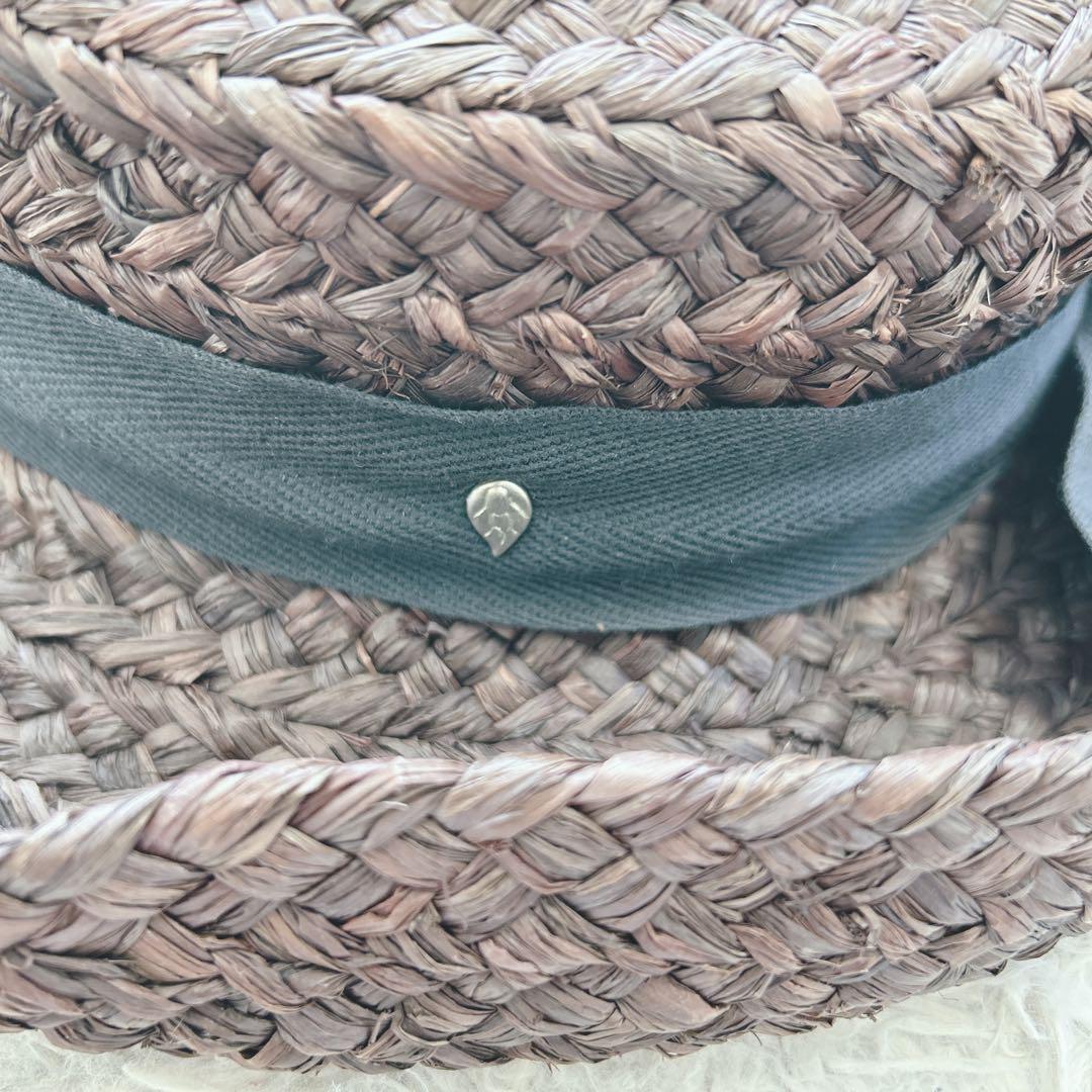 美品✨ HELEN KAMINSKI ラフィア 麦わら帽子 リボン