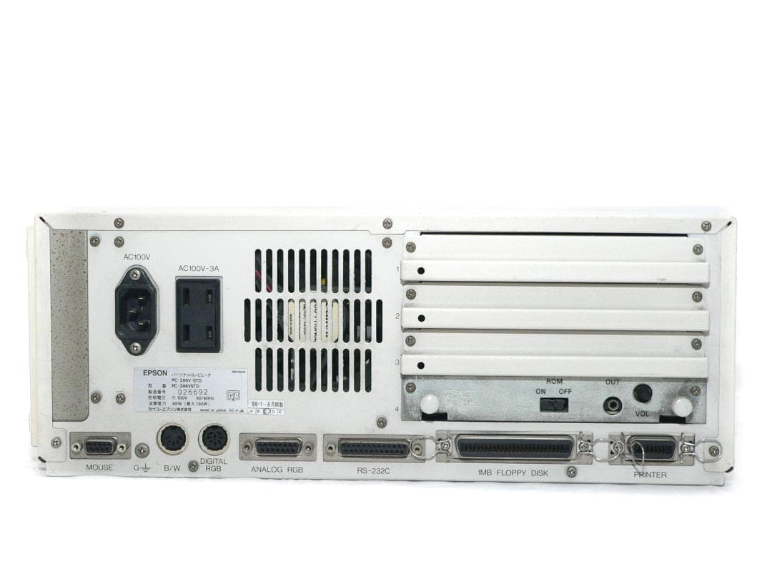 EPSON PC-286V フルメンテナンス26K FMサウンドPC-9801