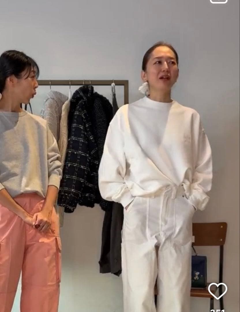 【新品】ユニオンランチ　ロンハーマン別注　ロゴスウェットプルオーバー　ホワイト