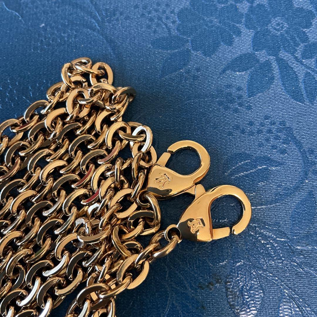 新品同様Louis Vuitton ポシェット付属ゴールドチェーン